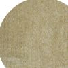 6' Yellow Hand Woven Round Rug