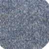 6' Indigo And Ivory Abstract Hand Woven Round Rug