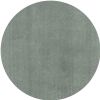 6' Slate Blue Hand Woven Round Rug