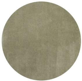 6' Sage Shag Hand Woven Round Rug