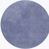 6' Purple Shag Hand Woven Round Rug