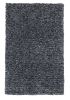 5' X 7' Black And White Shag Hand Woven Area Rug