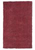 5' X 7' Red Shag Hand Woven Area Rug