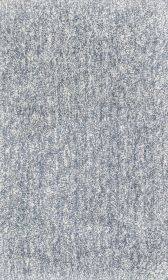 5' X 7' Slate Blue And Ivory Abstract Shag Hand Woven Area Rug