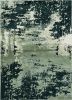 5' X 8' Silver And Charcoal Abstract Area Rug