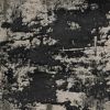 5' X 8' Silver And Charcoal Abstract Area Rug