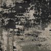 5' X 8' Silver And Charcoal Abstract Area Rug