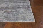 3' X 5' Slate Gray And Dark Gray Abstract Hand Loomed Area Rug