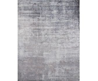 3' X 5' Slate Gray And Dark Gray Abstract Hand Loomed Area Rug