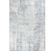 3' X 5' Dark Gray And Light Gray Abstract Hand Loomed Area Rug