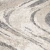 5' X 8' Gray And Tan Abstract Area Rug