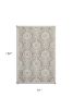 7' X 11' Silver Geometric Mosaic Uv Treated Indoor Area Rug