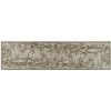 10' Ivory Green And Brown Wool Botanical Leaves Hand Tufted Runner Rug