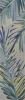 10' Gray And Blue Wool Tropical Botanical Hand Tufted Runner Rug
