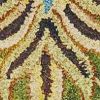 5' X 8' Green Red And Ivory Wool Floral Medallion Hand Tufted Area Rug