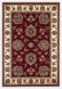 2' X 3' Red And Ivory Floral Medallion Area Rug