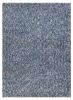 2' X 4' Indigo And Ivory Abstract Hand Woven Area Rug