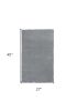 2' X 4' Gray Hand Woven Area Rug