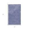 2' X 4' Purple Shag Hand Woven Area Rug