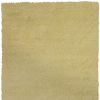 2' X 4' Canary Yellow Shag Hand Woven Area Rug