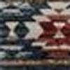 8' Beige Gray And Rust Southwestern Runner Rug