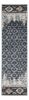 7' Slate Blue Woodland Lodge Runner Rug