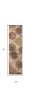 8' Sage Brown And Ivory Floral Medallion Runner Rug