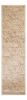 7' Ivory And Brown Floral Medallion Runner Rug