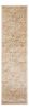 7' Ivory And Brown Floral Medallion Runner Rug