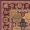 8' Red Orange And Black Quatrefoil Runner Rug