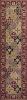 8' Red Orange And Black Quatrefoil Runner Rug