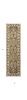 8' Beige And Ivory Floral Runner Rug