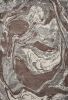 3' X 5' Brown And Ivory Abstract Area Rug