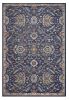 3' X 5' Royal Blue Gold And Gray Medallion Area Rug