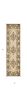 8' Beige And Brown Floral Medallion Runner Rug
