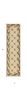 8' Ivory And Brown Floral Vines Runner Rug