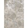3' X 5' Sand And Light Blue Geometric Distressed Area Rug