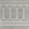 3' X 5' Gray And Ivory Wool Geometric Hand Tufted Area Rug