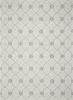 3' X 5' Ivory And Gray Wool Ogee Hand Tufted Area Rug