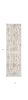 7' Gray And Tan Floral Distressed Runner Rug