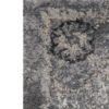 3' X 5' Gray And Light Gray Floral Medallion Area Rug