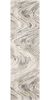 7' Gray And Tan Abstract Runner Rug