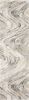 7' Gray And Tan Abstract Runner Rug