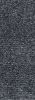8' Black And White Hand Woven Runner Rug
