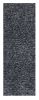 8' Black And White Hand Woven Runner Rug
