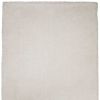 8' Ivory Shag Hand Woven Runner Rug