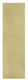8' Canary Yellow Shag Hand Woven Runner Rug
