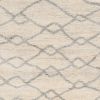4' X 6' Ivory And Gray Chain Distressed Area Rug