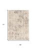 4' X 6' Gray And Ivory Diamond Area Rug