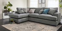 4' X 6' Gray And Ivory Diamond Area Rug